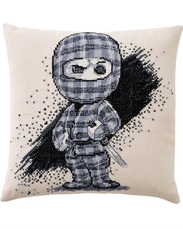 Ternet Ninja Broderikit til Pude